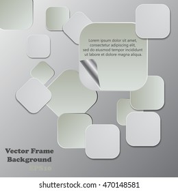 Background polygons cut paper- design template. Vector illustration for your business presentation