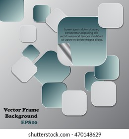 Background polygons cut paper- design template. Vector illustration for your business presentation