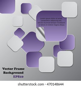 Background polygons cut paper- design template. Vector illustration for your business presentation