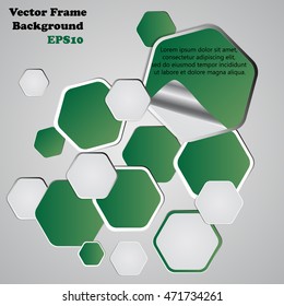 Background polygons cut paper- design template. Vector illustration for your business presentation