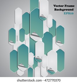 Background polygons cut paper- design template. Vector illustration for your business presentation