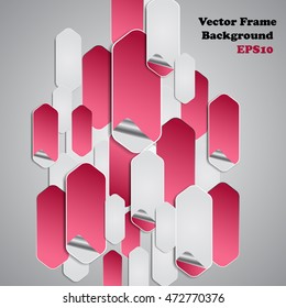 Background polygons cut paper- design template. Vector illustration for your business presentation
