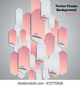 Background polygons cut paper- design template. Vector illustration for your business presentation