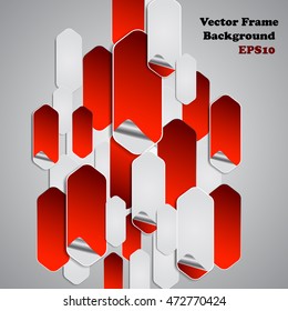 Background polygons cut paper- design template. Vector illustration for your business presentation