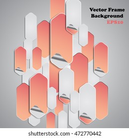 Background polygons cut paper- design template. Vector illustration for your business presentation
