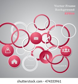 Background polygons cut paper- design template. Vector illustration for your business presentation