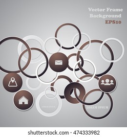 Background polygons cut paper- design template. Vector illustration for your business presentation