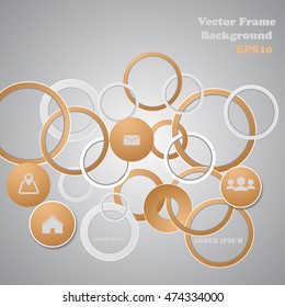 Background polygons cut paper- design template. Vector illustration for your business presentation