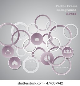 Background polygons cut paper- design template. Vector illustration for your business presentation