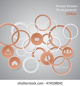 Background polygons cut paper- design template. Vector illustration for your business presentation