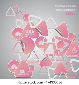 Background polygons cut paper- design template. Vector illustration for your business presentation