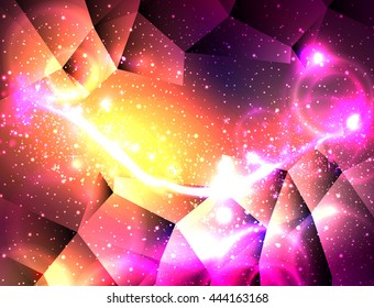 Background with polygons glow shine background easy all editable