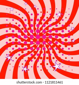 Background pop art with stars. Vector illustration