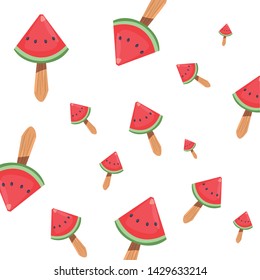 background popsicles cold fresh watermelon