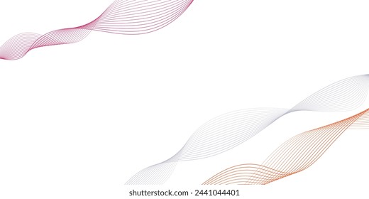 background for postcard text orange yellow waves pink white background