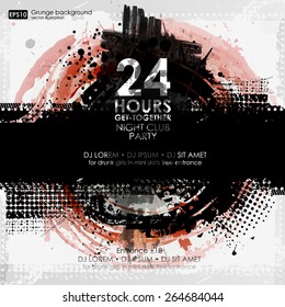 background for poster in grunge style. Grunge print for t-shirt. Abstract background. Texture background. Abstract shape