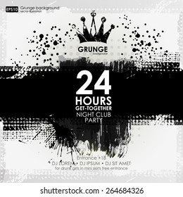 background for poster in grunge style. Grunge print for t-shirt. Abstract background. Texture background. Abstract shape
