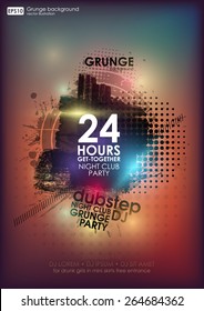 background for poster in grunge style. Grunge print for t-shirt. Abstract background. Texture background. Abstract shape