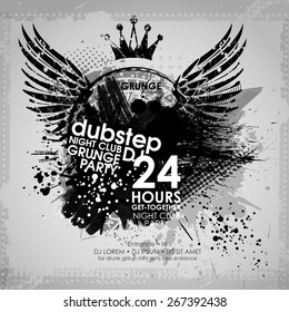 background for poster in grunge style. Grunge print for t-shirt. Abstract background. Texture background. Abstract shape