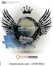 Fondo para el afiche de estilo grunge. Huellas para camiseta. Fondo de textura abstracta para el partido
