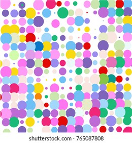 Background for a poster of multi-colored dots