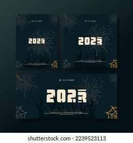 Background Poster New Year 2023 Template