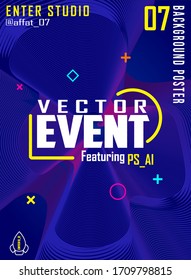 Background posters for events can also be a book cover that you will make with designs that are popular today, get it right away