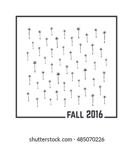Background for posters,covers,prints,cards, postcards. Dandelion pieces symbolizing autumn, fall.