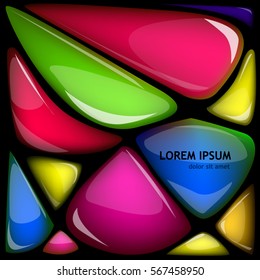 Background precious shiny stones. Vector.