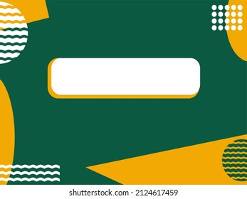 Background for presentation, banner, poster, geometric shapes, white, yellow, green color