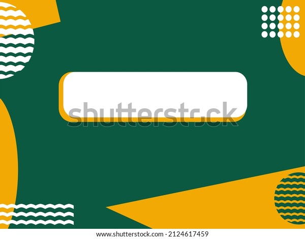 Background for presentation, banner, poster,\
geometric shapes, white, yellow, green\
color