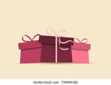 Background with presents