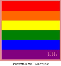 
Background with the pride flag made with the colors of the rainbow.