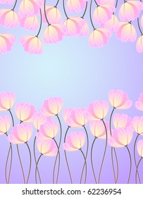 background with primroses