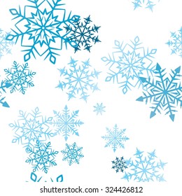 background print with snowflakes