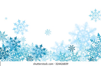 background print with snowflakes