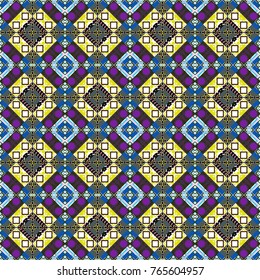 Background for printing brochure, poster, textile design, fabric, card. Vector seamless creative pattern with hand draw geometric composition in modern abstract style in gray, white and brown colors.