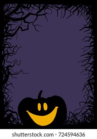 Background, pumpkin, vector illustration. halloween