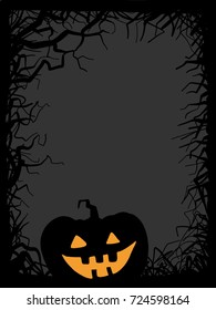 Background, pumpkin, vector illustration. halloween
