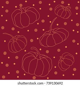 background with pumpkins for a halloween wrapper plum color