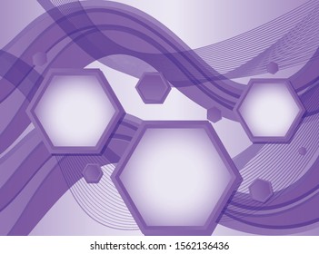 Fondo con ilustración de patrones abstractos púrpura