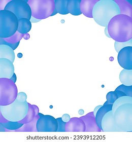 Background from Purple and Blue Balls of Bead, nail decoration caviar