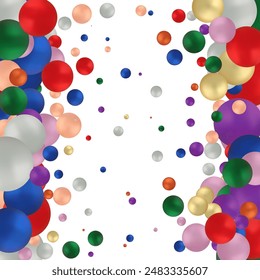 Background from Purple and Blue Balls of Bead, nail decoration caviar