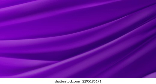 Background of purple fabric with several folds