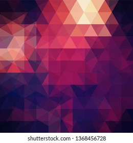 Background of purple geometric shapes. Abstract triangle geometrical background. Mosaic pattern. Vector EPS 10. Vector illustration