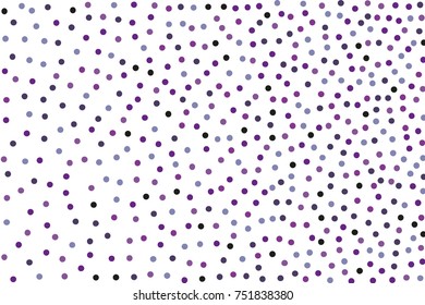 Background with Purple glitter, confetti. Randomly, chaotic polka dots, circles, round small-scale Festive design. Bright festival pattern for party invites, wedding, cards, phone Wallpapers Vector