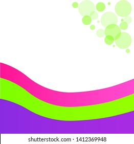 background purple with green and pink