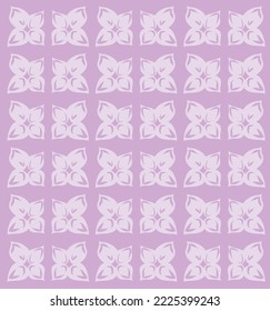vector de patrón de flores púrpura pastel de fondo 