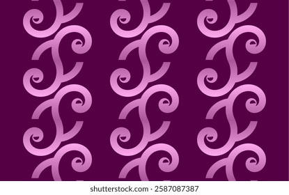 background purple pink pattern ornament spiral batik, vector design