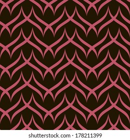 background, purple seamless pattern with red elements, geometric design, vector illustration
